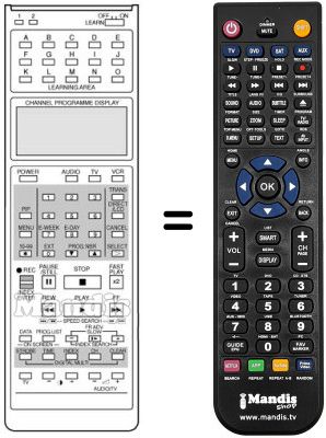 Replacement remote control RC8800
