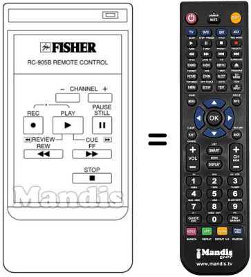 Replacement remote control RC905B