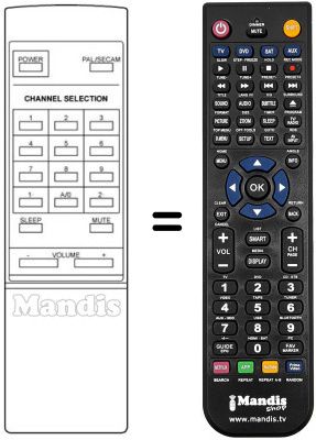 Replacement remote control RC92