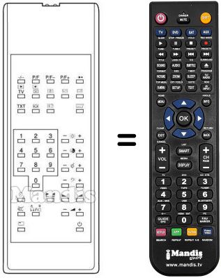 Replacement remote control RC-OSD