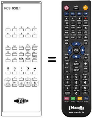 Replacement remote control RCS9082.1