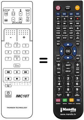 Replacement remote control RCT8000 Replacement remote control RCT8000