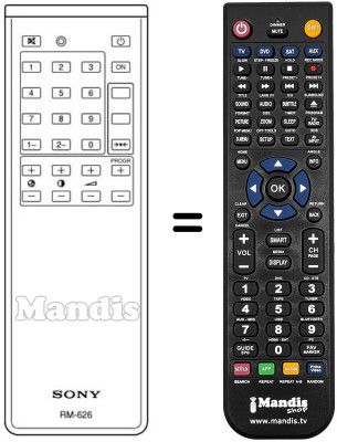 Replacement remote control RM626