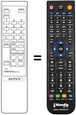 Replacement remote control RM637C
