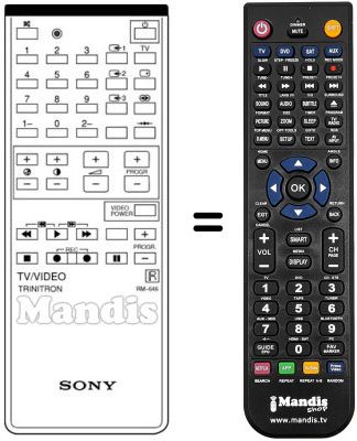 Replacement remote control Samsung RM646 Replacement remote control Samsung RM646