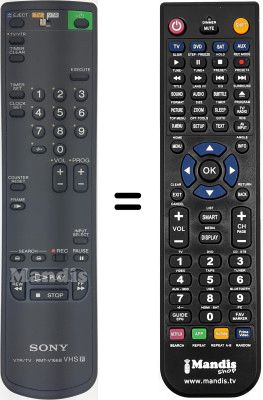 Replacement remote control RMT-V166B