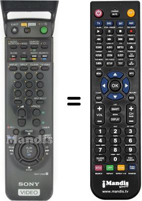 Replacement remote control Sony SLV-SF90 Replacement remote control Sony SLV-SF90