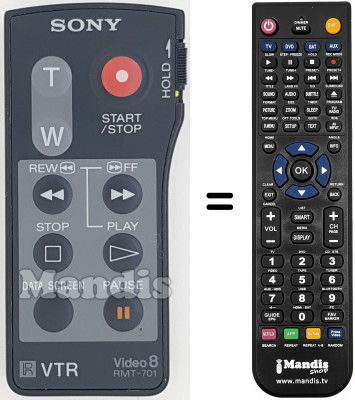 Replacement remote control RMT-701