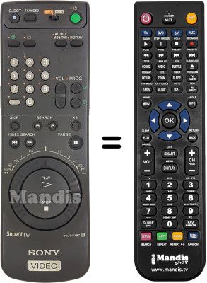 Replacement remote control RMT-V187