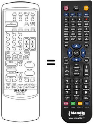 Replacement remote control RRMCG1096PESA