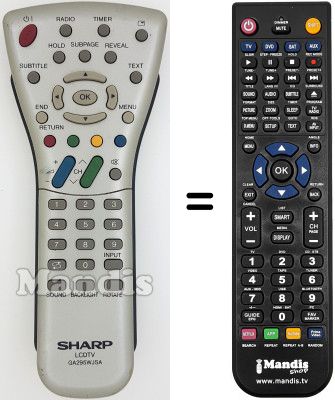 Replacement remote control GA295WJSA