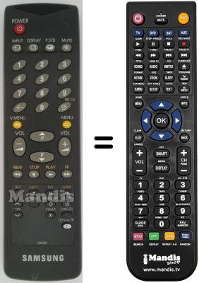 Replacement remote control AA59-00006C