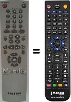Replacement remote control Samsung SV651X Replacement remote control Samsung SV651X