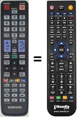 Replacement remote control Samsung UE55D8000YQXZT Replacement remote control Samsung UE55D8000YQXZT