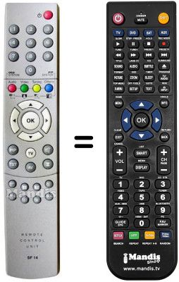 Replacement remote control Seleco ON8430SC