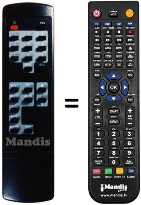 Replacement remote control REMCON297