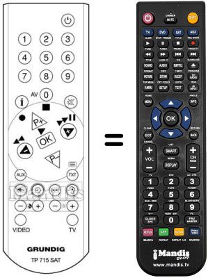 Replacement remote control REMCON1287 Replacement remote control REMCON1287