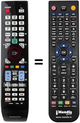Replacement remote control Samsung UE40B8090XW/XZG
