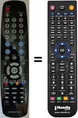 Replacement remote control Samsung LE46A577P2MXZF Replacement remote control Samsung LE46A577P2MXZF