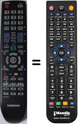 Replacement remote control Samsung LE19B450C4H / /XXC