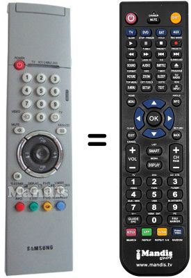 Replacement remote control Samsung AA59-00143A Replacement remote control Samsung AA59-00143A