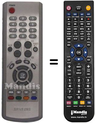 Replacement remote control Samsung LE20S81BX / /NWT Replacement remote control Samsung LE20S81BX / /NWT
