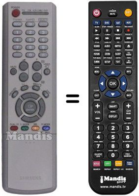 Replacement remote control Samsung CW21A113N2X/XEC Replacement remote control Samsung CW21A113N2X/XEC