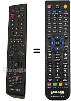 Replacement remote control Samsung LE52F96BDX