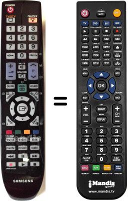 Replacement remote control Samsung LE46A796R2M/XZF Replacement remote control Samsung LE46A796R2M/XZF