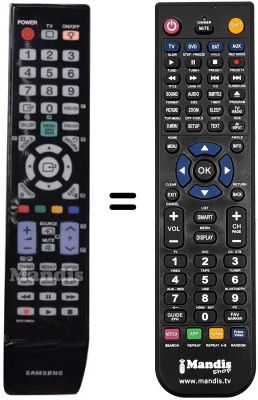 Replacement remote control Samsung UE40B7000WWXXN