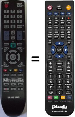 Replacement remote control Samsung B2230 HD