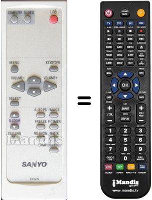 Replacement remote control CXWW