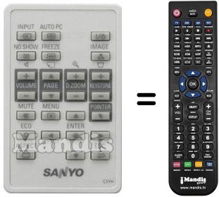 Replacement remote control Sanyo SUP8930