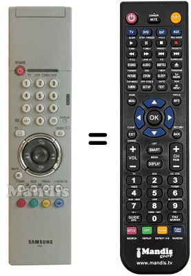 Replacement remote control Samsung AA5900266A Replacement remote control Samsung AA5900266A