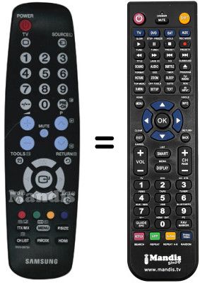 Replacement remote control Samsung BN5900676A Replacement remote control Samsung BN5900676A