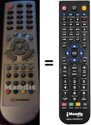 Replacement remote control SCHNEIDER STFT2208 Replacement remote control SCHNEIDER STFT2208