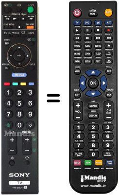 Replacement remote control Sony KDL-40V4000LCD Replacement remote control Sony KDL-40V4000LCD