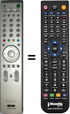 Replacement remote control Sony KDLS26A11E Replacement remote control Sony KDLS26A11E