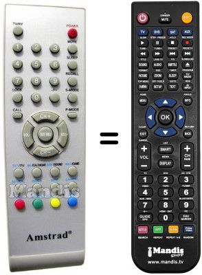 Replacement remote control Amstrad LCT1505