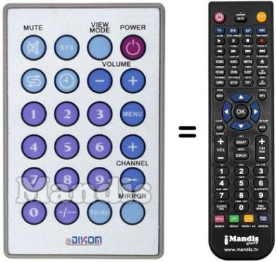 Replacement remote control REMCON527