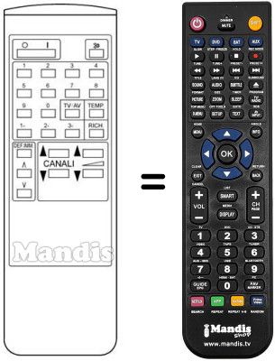 Replacement remote control Crown CTV3705