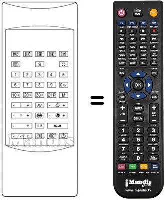 Replacement remote control Waltham CT85M94