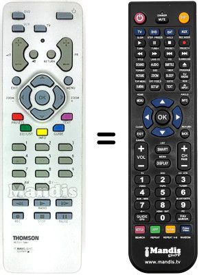 Replacement remote control Thomson RM-S130 Replacement remote control Thomson RM-S130