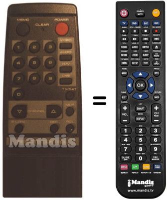 Replacement remote control REMCON267