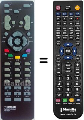 Replacement remote control Thomson S2021G Replacement remote control Thomson S2021G