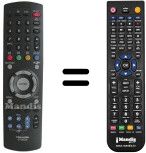 Replacement remote control Toshiba 23306326 Replacement remote control Toshiba 23306326