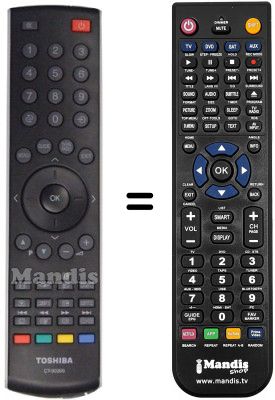 Replacement remote control Toshiba 32RV675D Replacement remote control Toshiba 32RV675D