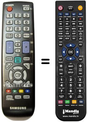 Replacement remote control Samsung UE32D4003 Replacement remote control Samsung UE32D4003