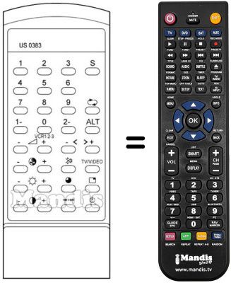 Replacement remote control Sanyo CEP3012