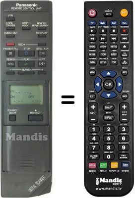 Replacement remote control Panasonic VEQ1100